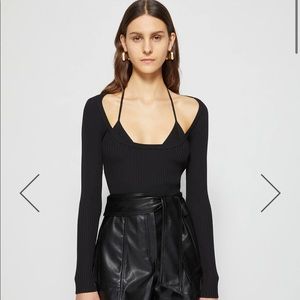 NWT Jonathan Simkhai Signature Jayline Bralette Pullover - M